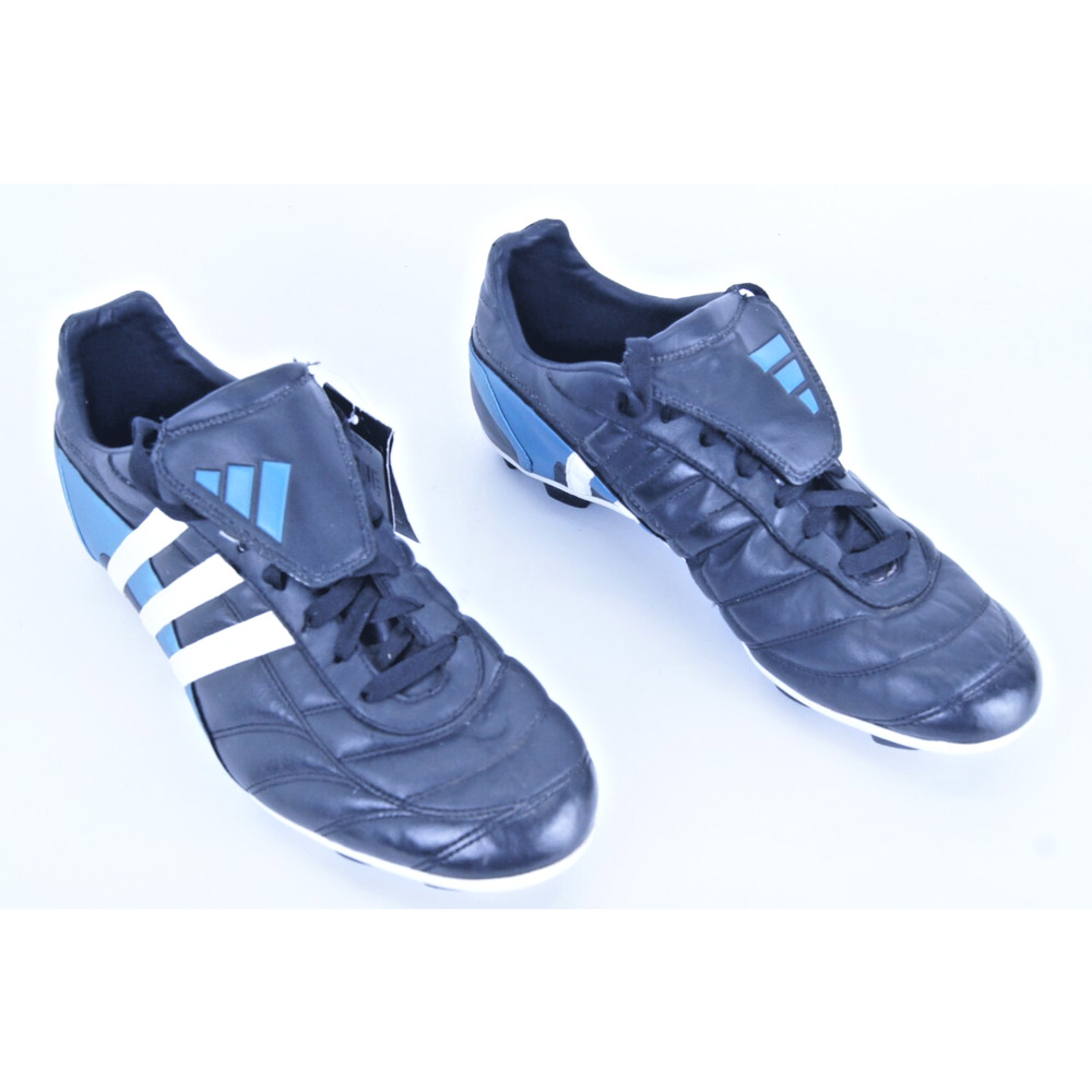 Adidas Bracara TRX HG Soccer Football Shoes Cleats Size 9.5 Black Blue Traxion